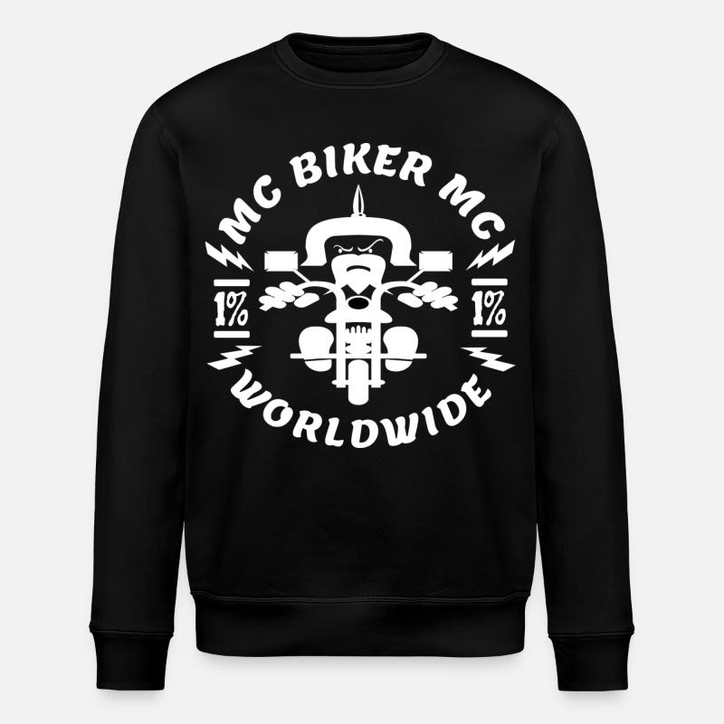 Motorradfahrer, Biker - Stanley/Stella Unisex Bio-Sweatshirt ROLLER - Schwarz