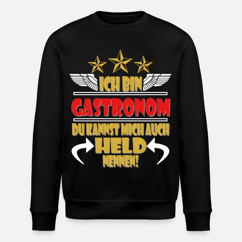 Gastronom Restaurant Gastronomie - Stanley/Stella Unisex Bio-Sweatshirt ROLLER - Schwarz
