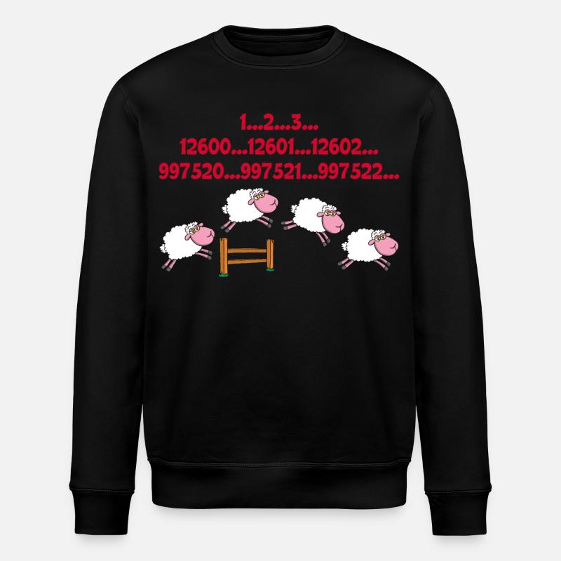 Compter les moutons - Sweat bio ROLLER Stanley/Stella Unisexe - noir