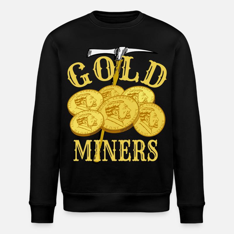 Gold digger - Stanley/Stella ROLLER Unisex Organic Sweatshirt - black