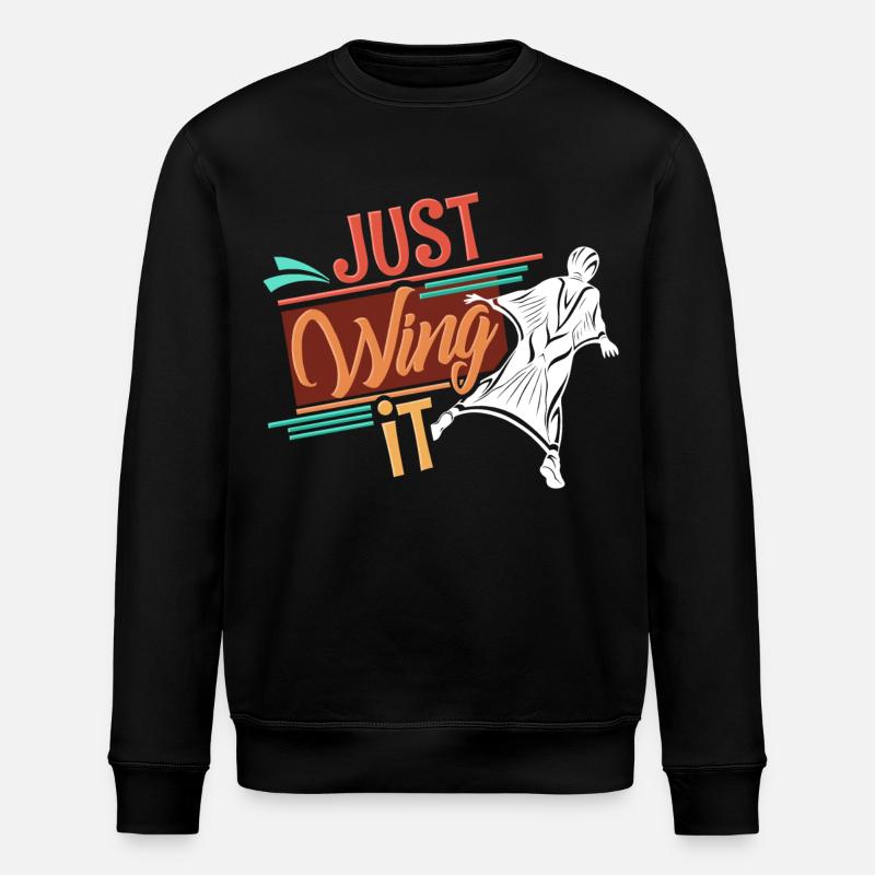 Wingsuit - Sweat bio ROLLER Stanley/Stella Unisexe - noir