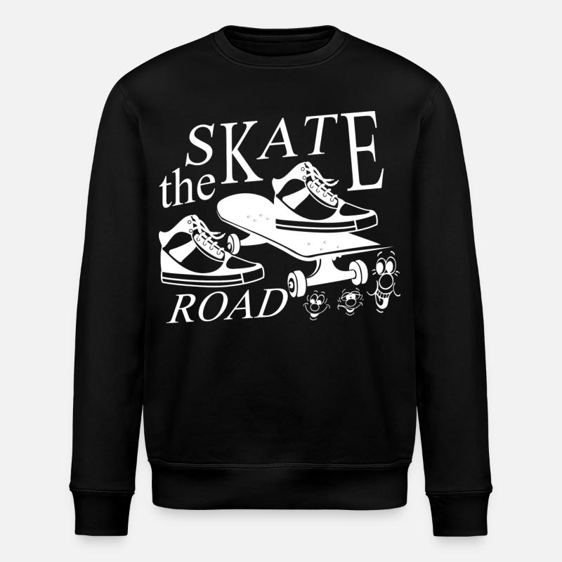 Skater - Stanley/Stella Unisex Bio-Sweatshirt ROLLER - Schwarz