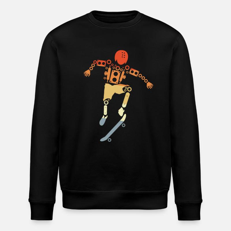 Skateboarder - Stanley/Stella Unisex Bio-Sweatshirt ROLLER - Schwarz