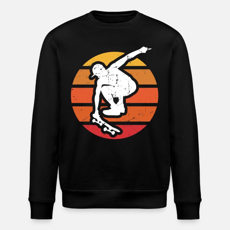 Skateboard - Stanley/Stella Unisex Bio-Sweatshirt ROLLER - Schwarz