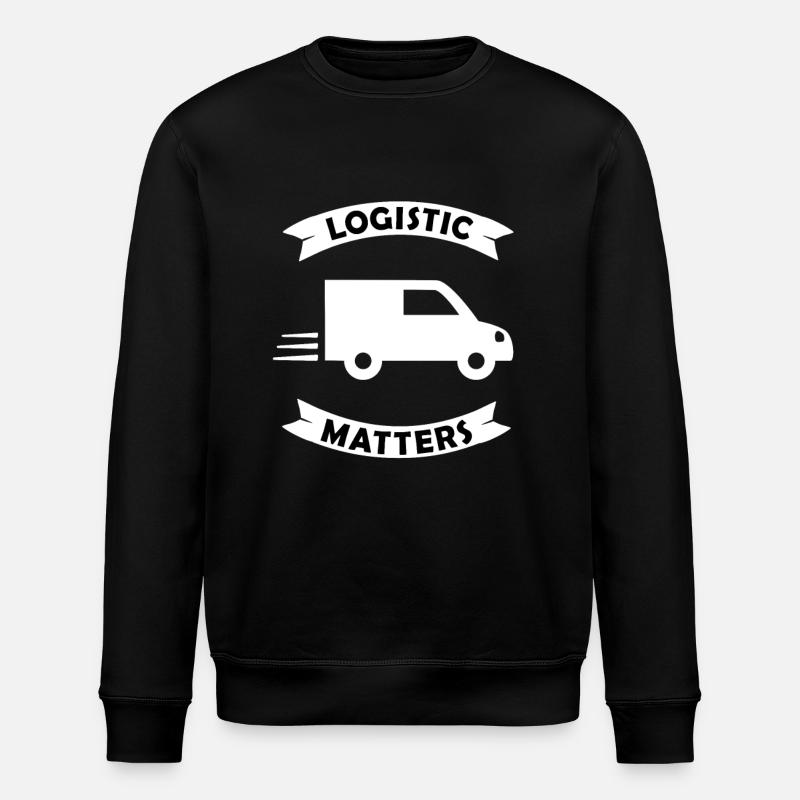 Logistics and transportation - Stanley/Stella ROLLER Unisex Organic Sweatshirt - black