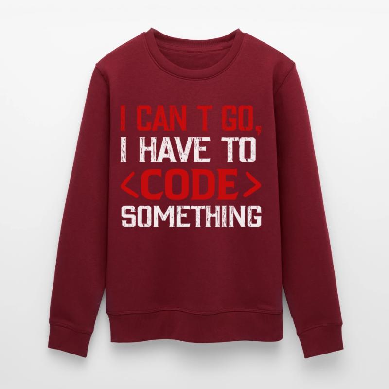 Programmer , Nerd , Computer Code Stanley/Stella ROLLER Unisex Organic Sweatshirt