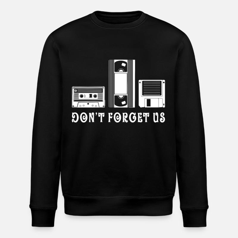 Old school technology - Stanley/Stella ROLLER Unisex Organic Sweatshirt - black