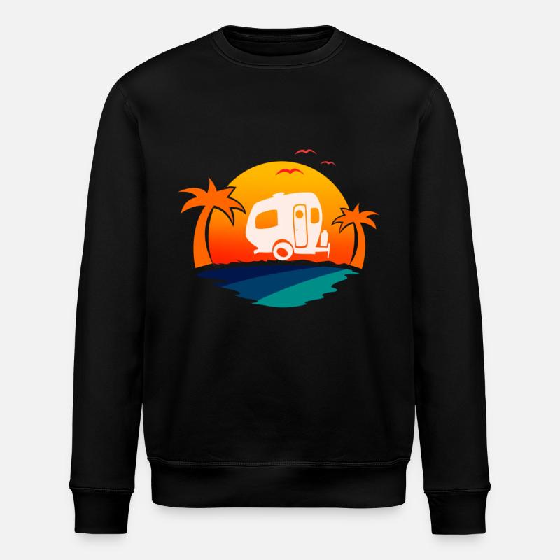 Camper Camping - Stanley/Stella Unisex Bio-Sweatshirt ROLLER - Schwarz