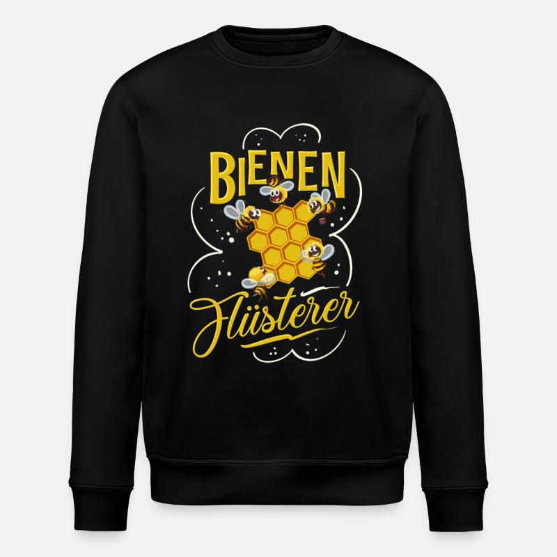 Bienen Flüsterer - Stanley/Stella Unisex Bio-Sweatshirt ROLLER - Schwarz
