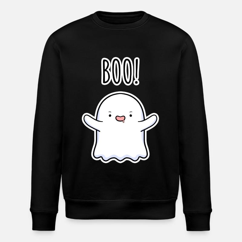 Boo Ghost – Doux Fantôme d’Halloween - Sweat bio ROLLER Stanley/Stella Unisexe - noir