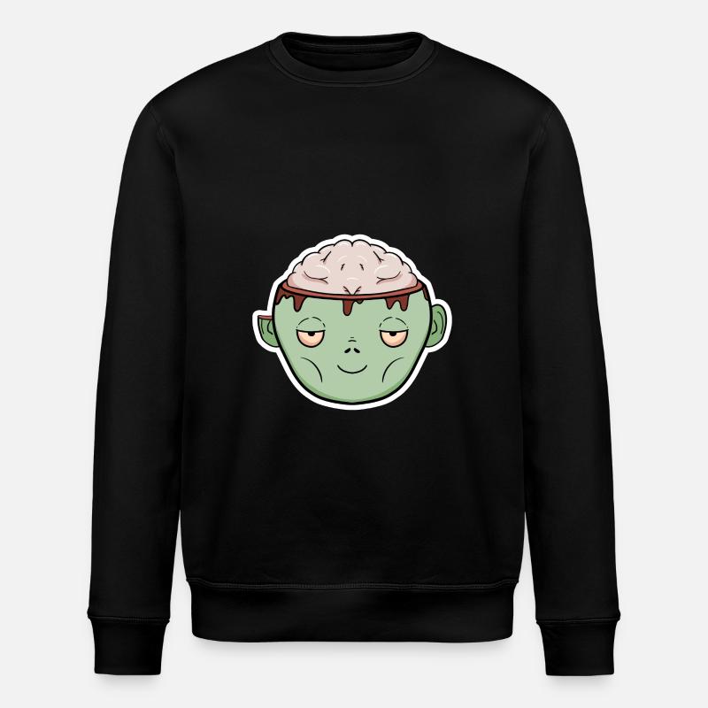 Zombie Hirn im Becher - Stanley/Stella Unisex Bio-Sweatshirt ROLLER - Schwarz