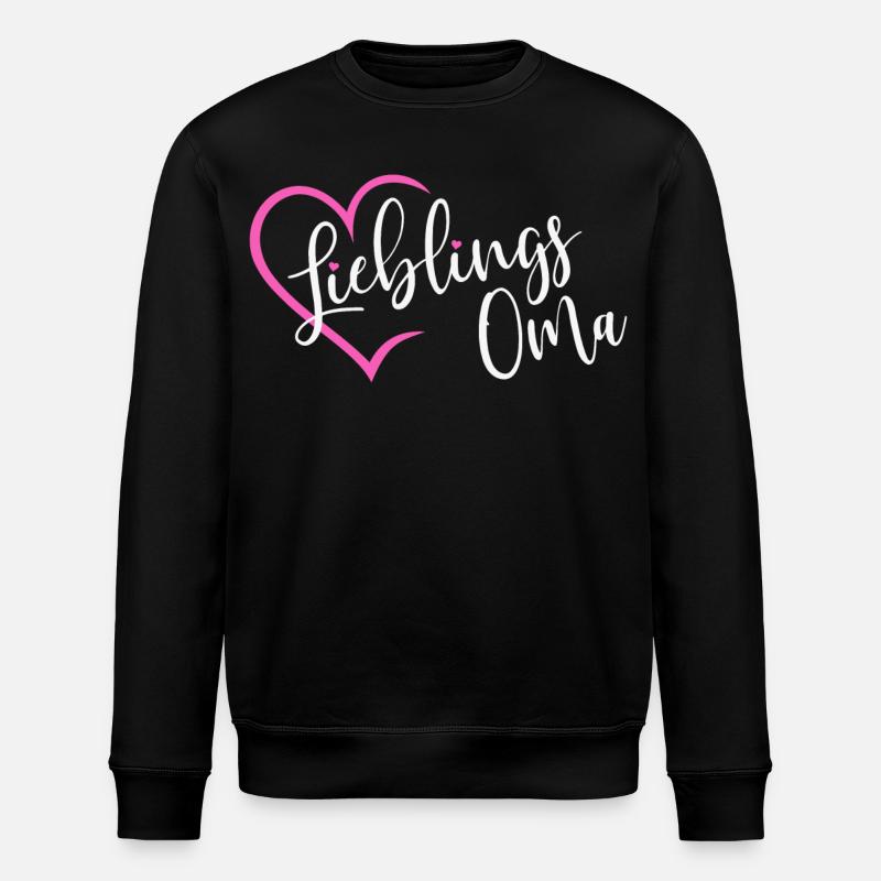 Lieblingsoma Lieblings Oma - Stanley/Stella Unisex Bio-Sweatshirt ROLLER - Schwarz