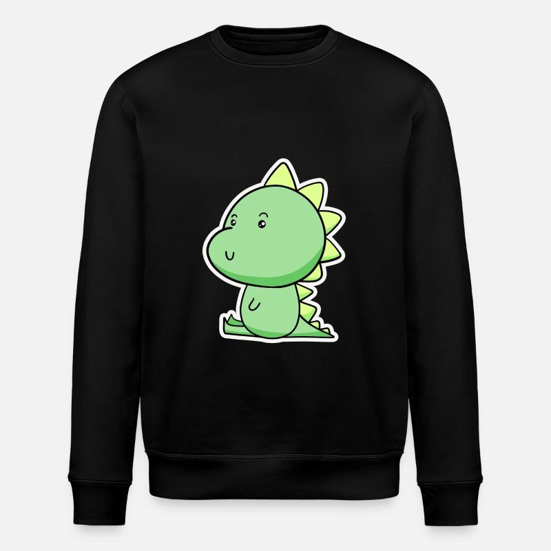 Dino Cartoon Vert Joyeux - Sweat bio ROLLER Stanley/Stella Unisexe - noir