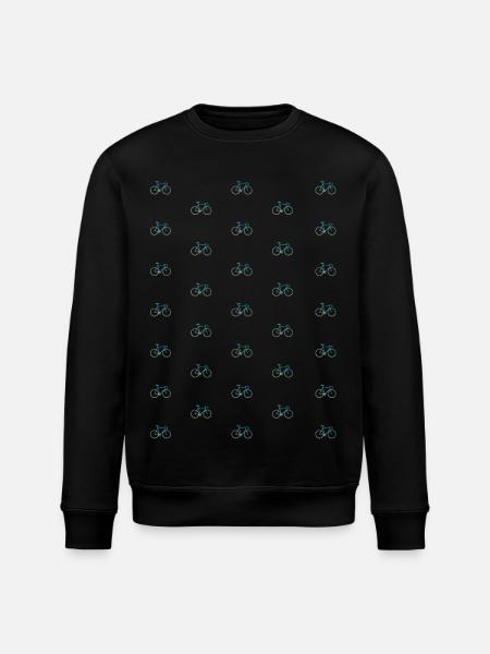 Many small road bikes - Stanley/Stella ROLLER Unisex Organic Sweatshirt - black
