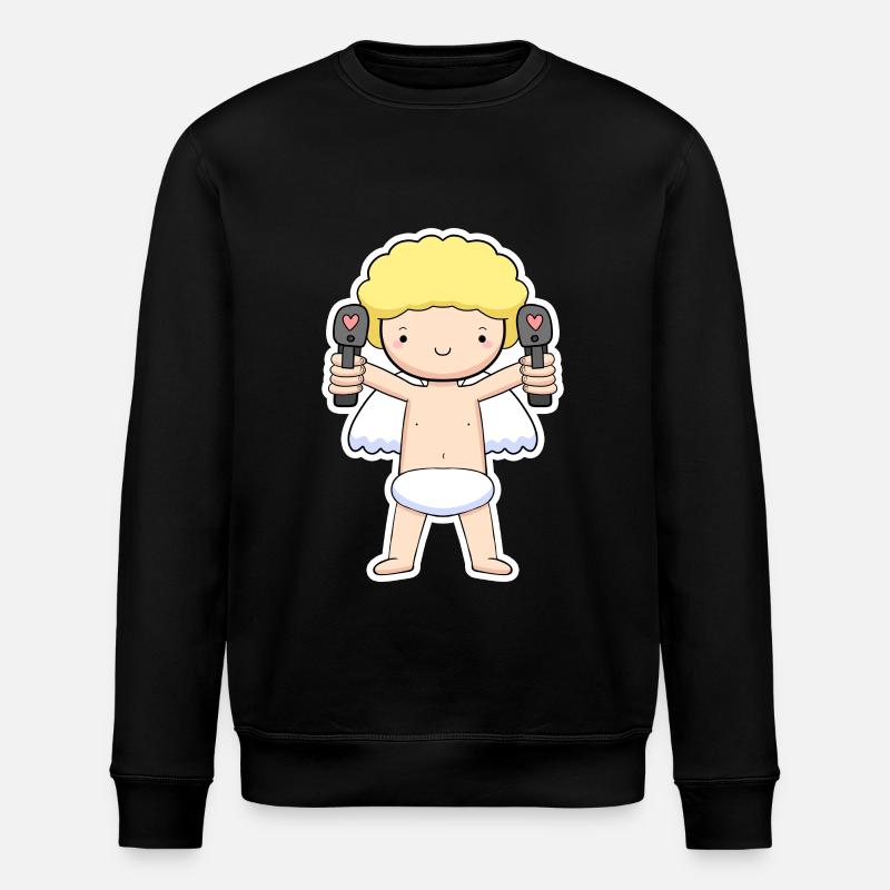 Engel - Stanley/Stella Unisex Bio-Sweatshirt ROLLER - Schwarz