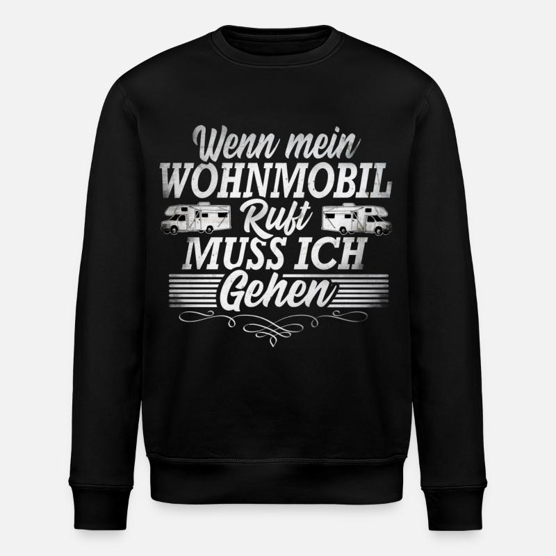 Camping Campen - Stanley/Stella Unisex Bio-Sweatshirt ROLLER - Schwarz