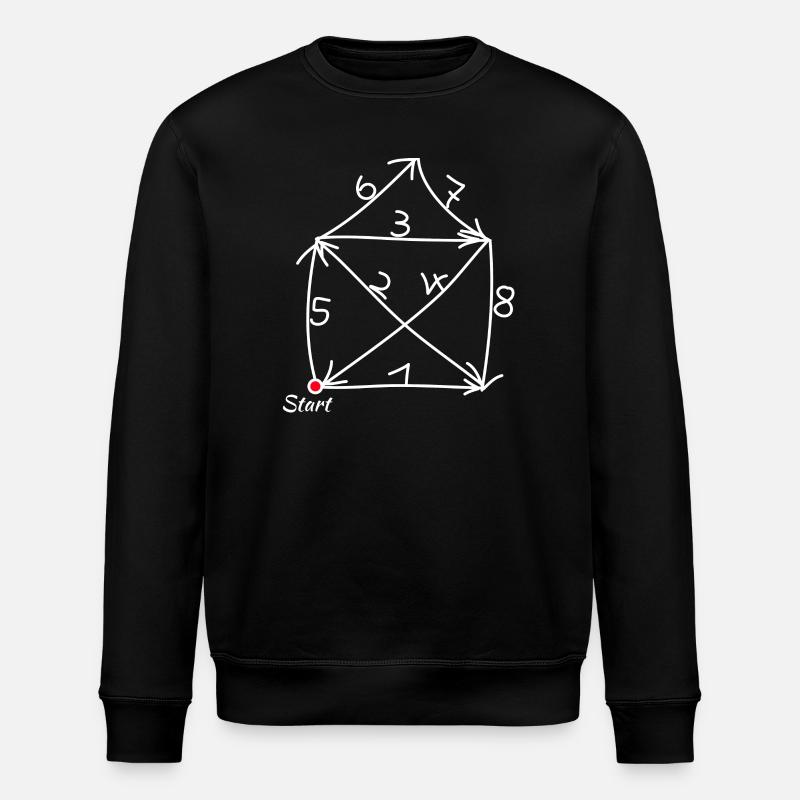 Haus vom Nikolaus Anleitung endlich! - Stanley/Stella Unisex Bio-Sweatshirt ROLLER - Schwarz