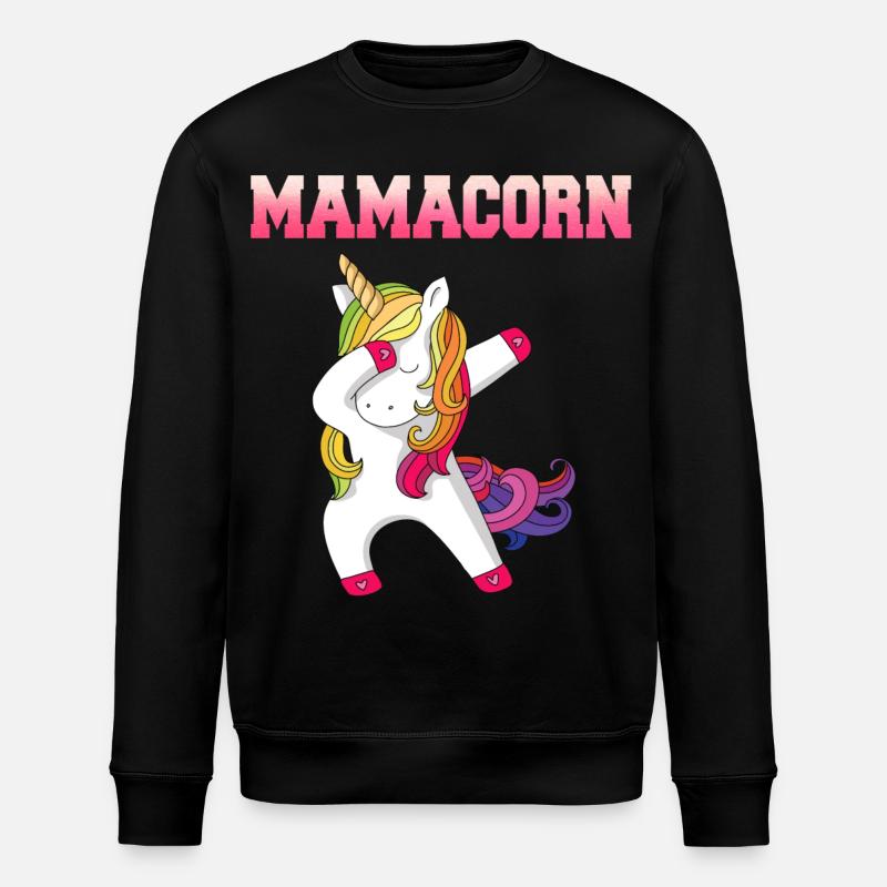Mamacorn - Stanley/Stella Unisex Bio-Sweatshirt ROLLER - Schwarz