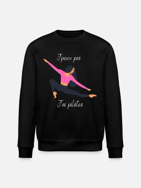 J'peux pas j'ai pilâtes - Sweat bio ROLLER Stanley/Stella Unisexe - noir