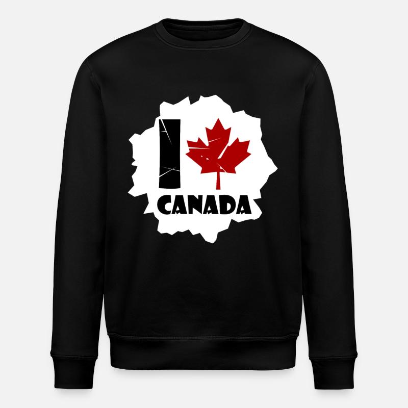 Kanada - Stanley/Stella Unisex Bio-Sweatshirt ROLLER - Schwarz