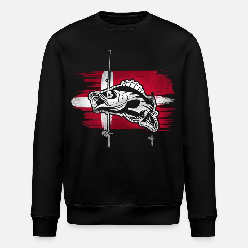 Pêche au Danemark - Sweat bio ROLLER Stanley/Stella Unisexe - noir