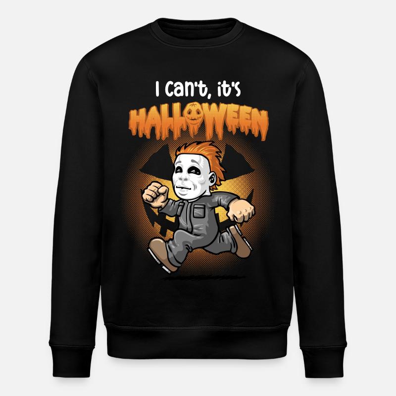 I can't think it's Halloween - Stanley/Stella ROLLER Unisex Organic Sweatshirt - black