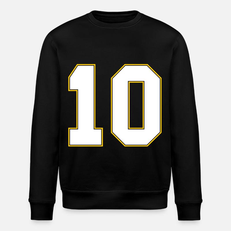 Maillot 10 numéros - Sweat bio ROLLER Stanley/Stella Unisexe - noir