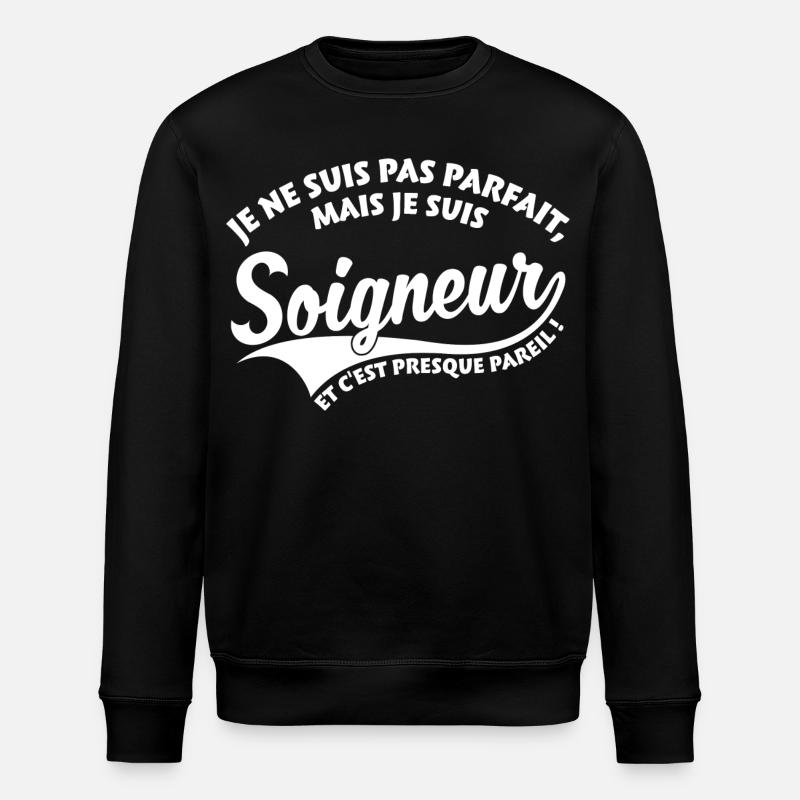 Parfait Soigneur - Sweat bio ROLLER Stanley/Stella Unisexe - noir