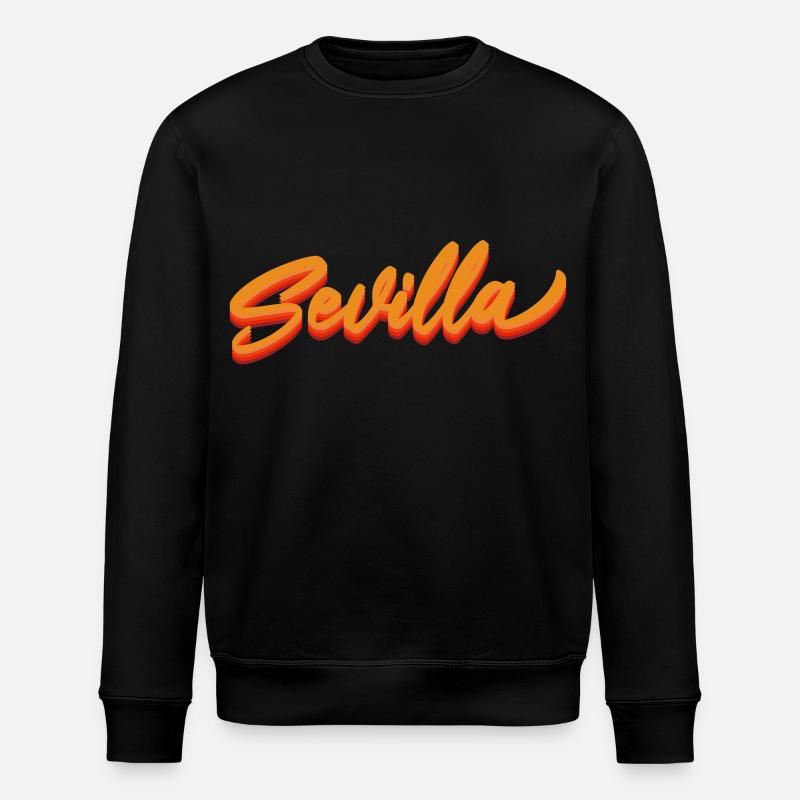 Sevilla Gradient Script Logo - Stanley/Stella Unisex Bio-Sweatshirt ROLLER - Schwarz