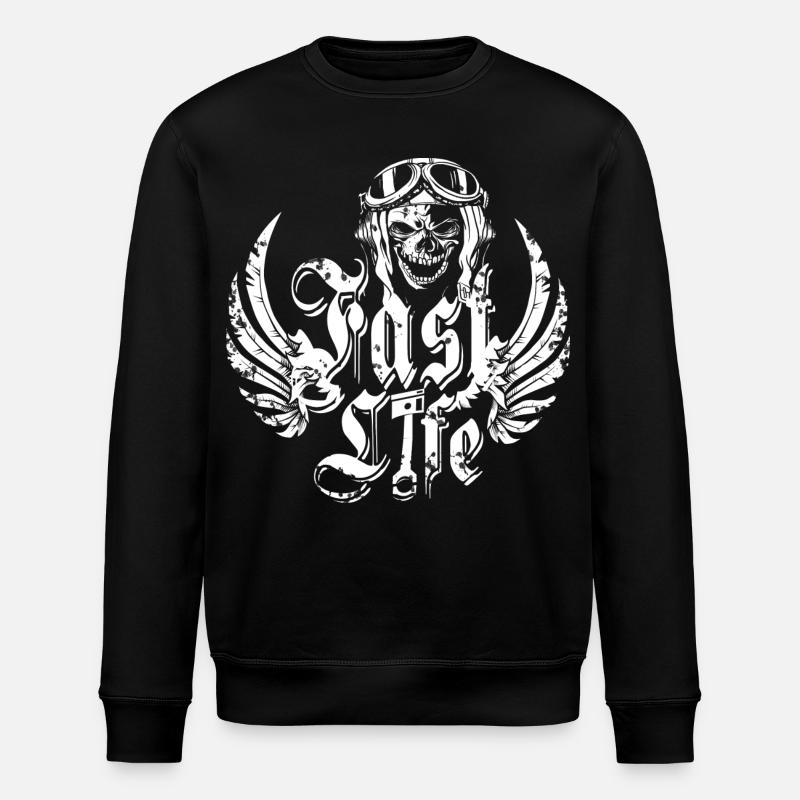 Biker Leben - Stanley/Stella Unisex Bio-Sweatshirt ROLLER - Schwarz