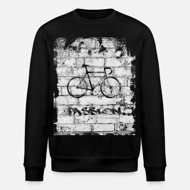 Bicyclette - Sweat bio ROLLER Stanley/Stella Unisexe - noir