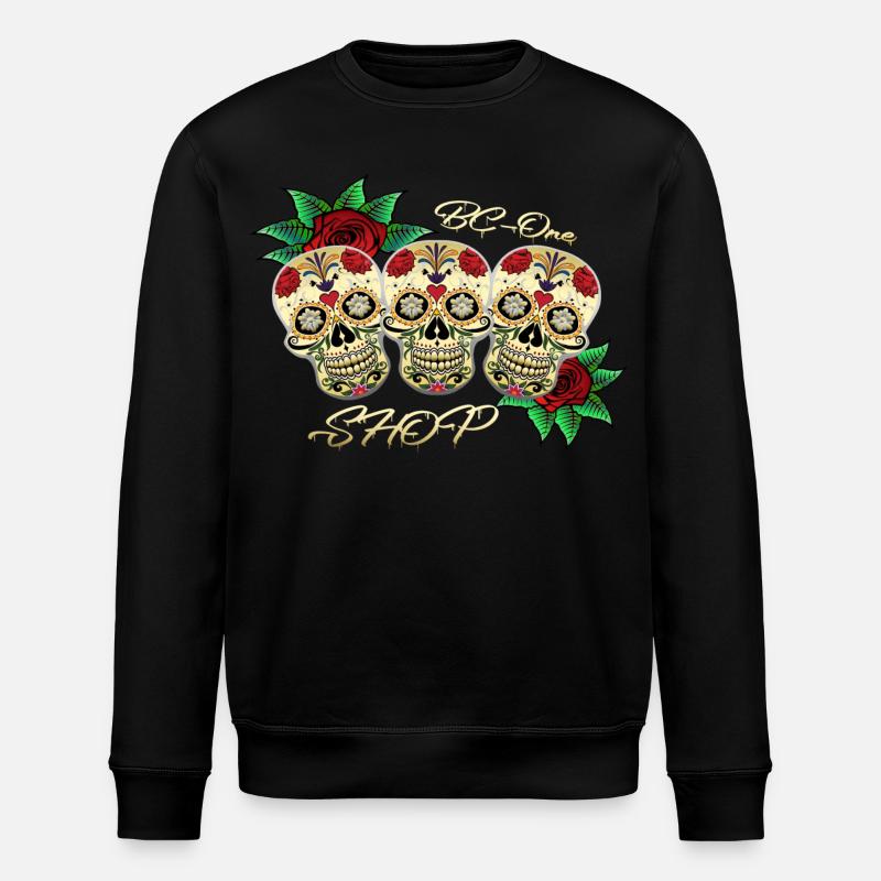 Skulls - Stanley/Stella ROLLER Unisex Organic Sweatshirt - black