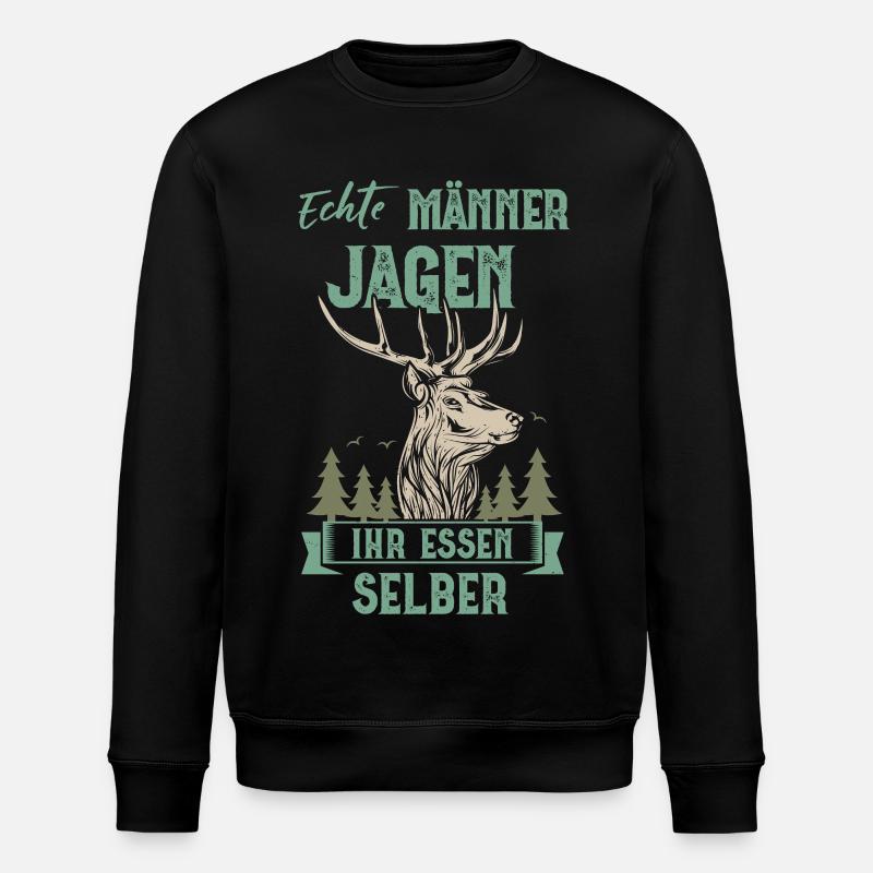 Jäger Männer  - Stanley/Stella Unisex Bio-Sweatshirt ROLLER - Schwarz