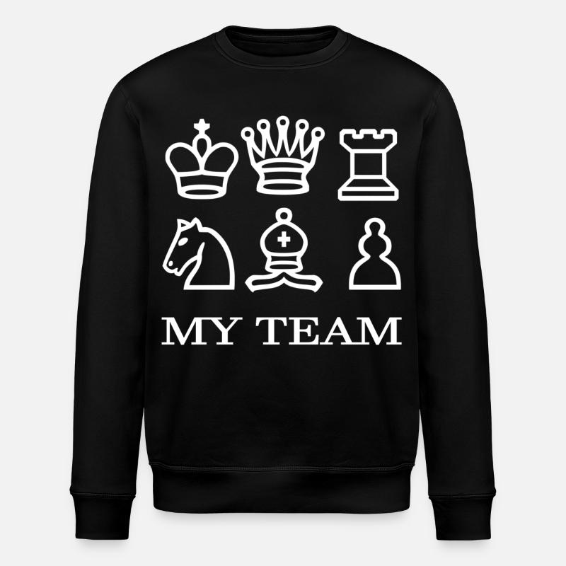 Schach - Stanley/Stella Unisex Bio-Sweatshirt ROLLER - Schwarz