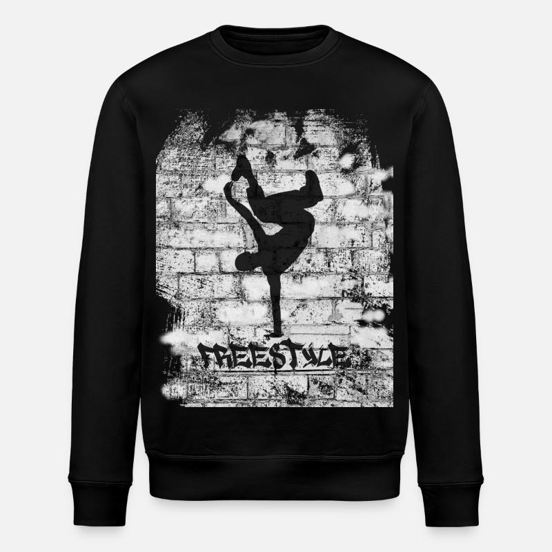 Freistil - Stanley/Stella Unisex Bio-Sweatshirt ROLLER - Schwarz