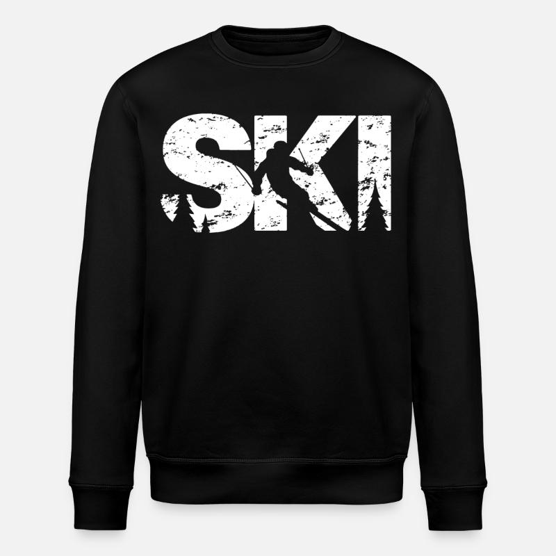 Ski - Sweat bio ROLLER Stanley/Stella Unisexe - noir