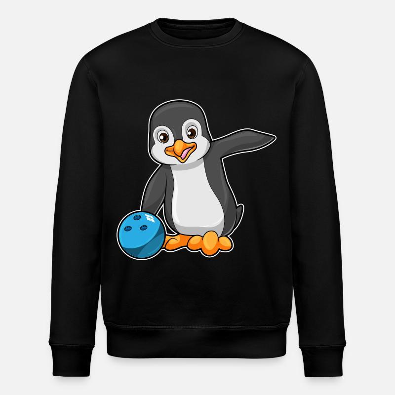 Penguin Bowling Boule de bowling - Sweat bio ROLLER Stanley/Stella Unisexe - noir