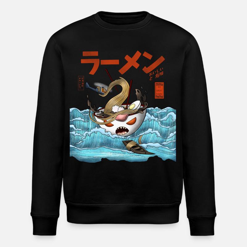 Ramen - Stanley/Stella Unisex Bio-Sweatshirt ROLLER - Schwarz