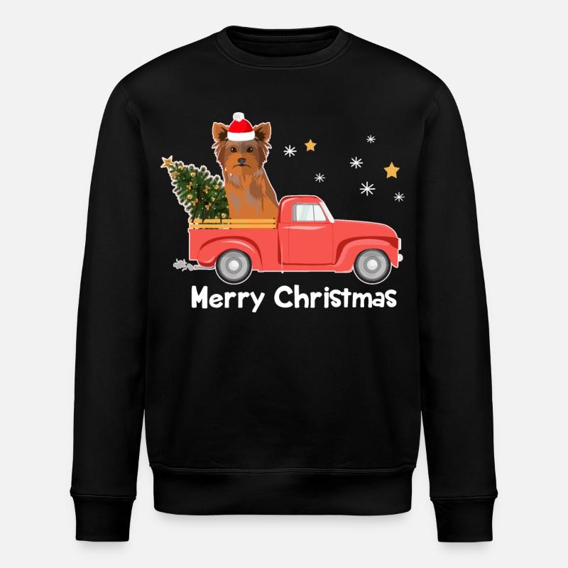 Pick-up Yorkie Christmas Tree - Sweat bio ROLLER Stanley/Stella Unisexe - noir