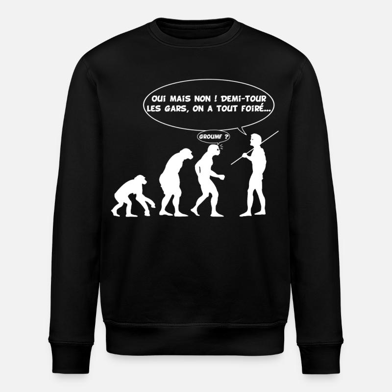 évolution inversée - Sweat bio ROLLER Stanley/Stella Unisexe - noir