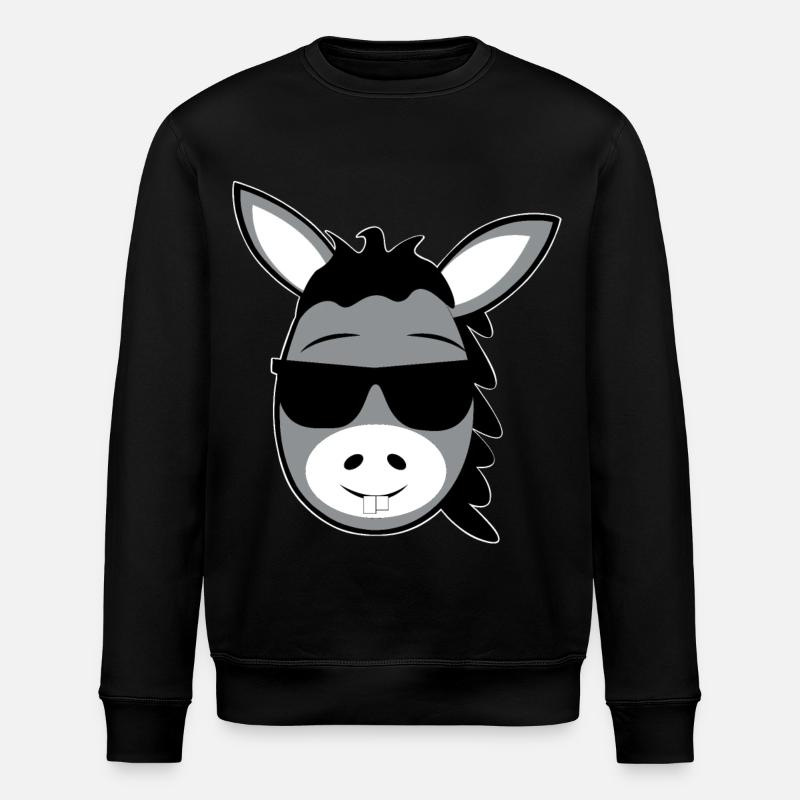 donkey - Stanley/Stella ROLLER Unisex Organic Sweatshirt - black