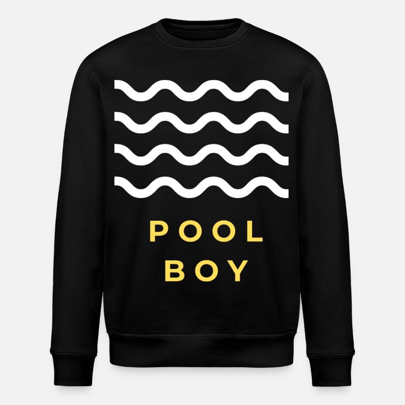 Cadeau de garçon de piscine - Sweat bio ROLLER Stanley/Stella Unisexe - noir