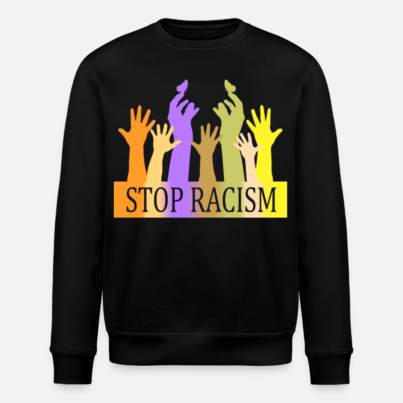 Stop au racisme - Sweat bio ROLLER Stanley/Stella Unisexe - noir