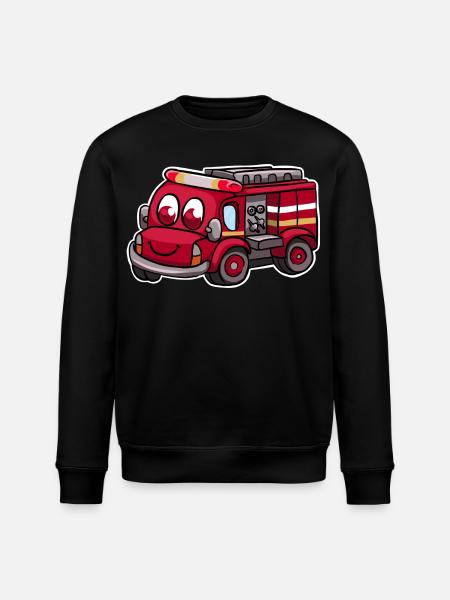 Camions de pompiers - Sweat bio ROLLER Stanley/Stella Unisexe - noir
