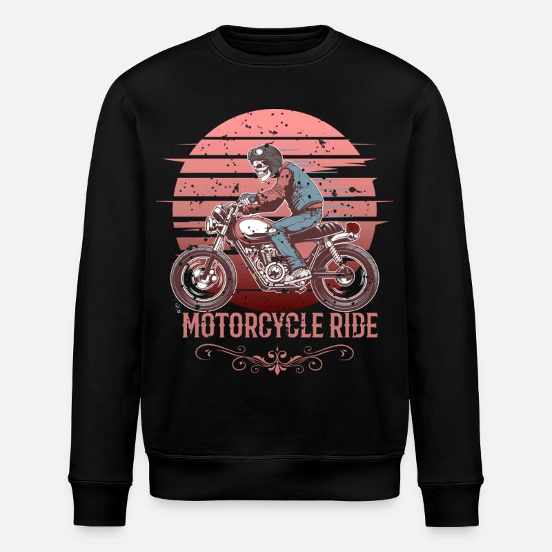 Motorradfahrer - Stanley/Stella Unisex Bio-Sweatshirt ROLLER - Schwarz