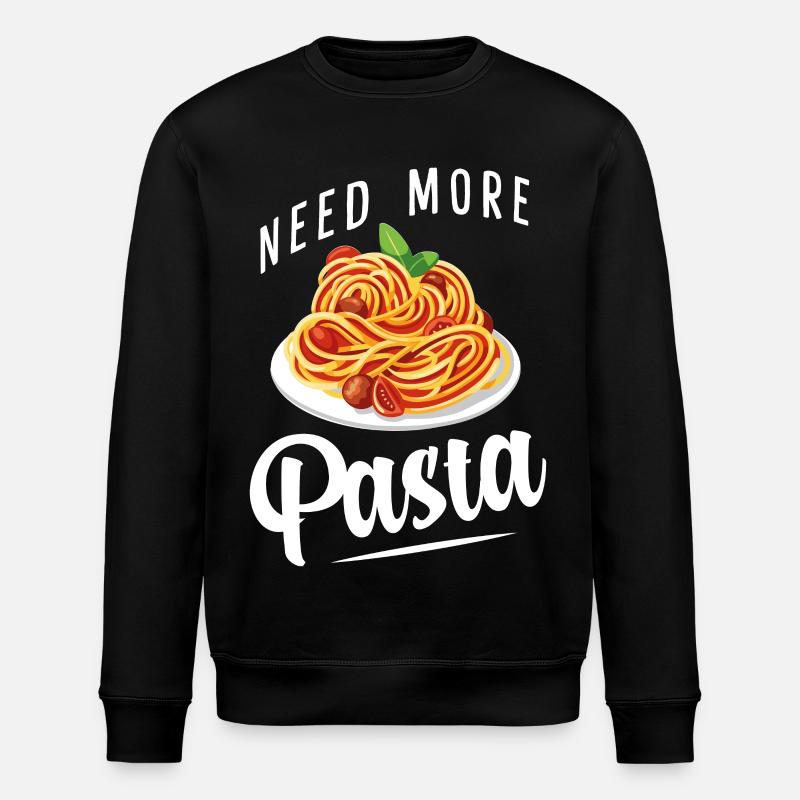 Spaghetti - Pasta - Penne - Nudeln - Stanley/Stella ROLLER Unisex Organic Sweatshirt - black