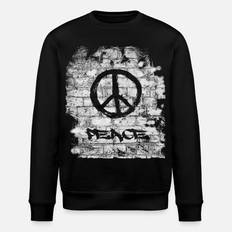 Peace - Stanley/Stella Unisex Bio-Sweatshirt ROLLER - Schwarz