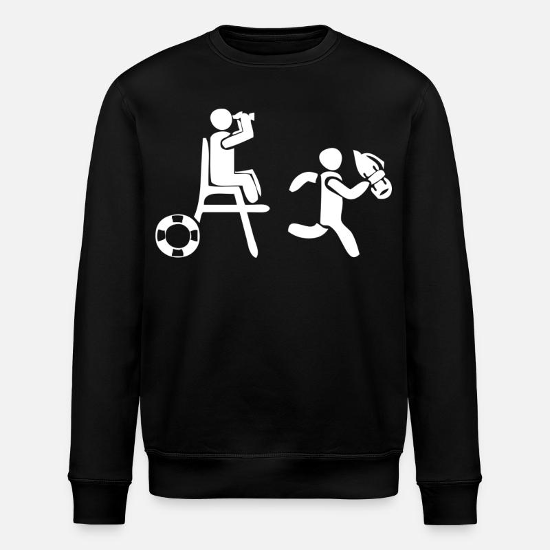 Maître nageur - Sweat bio ROLLER Stanley/Stella Unisexe - noir