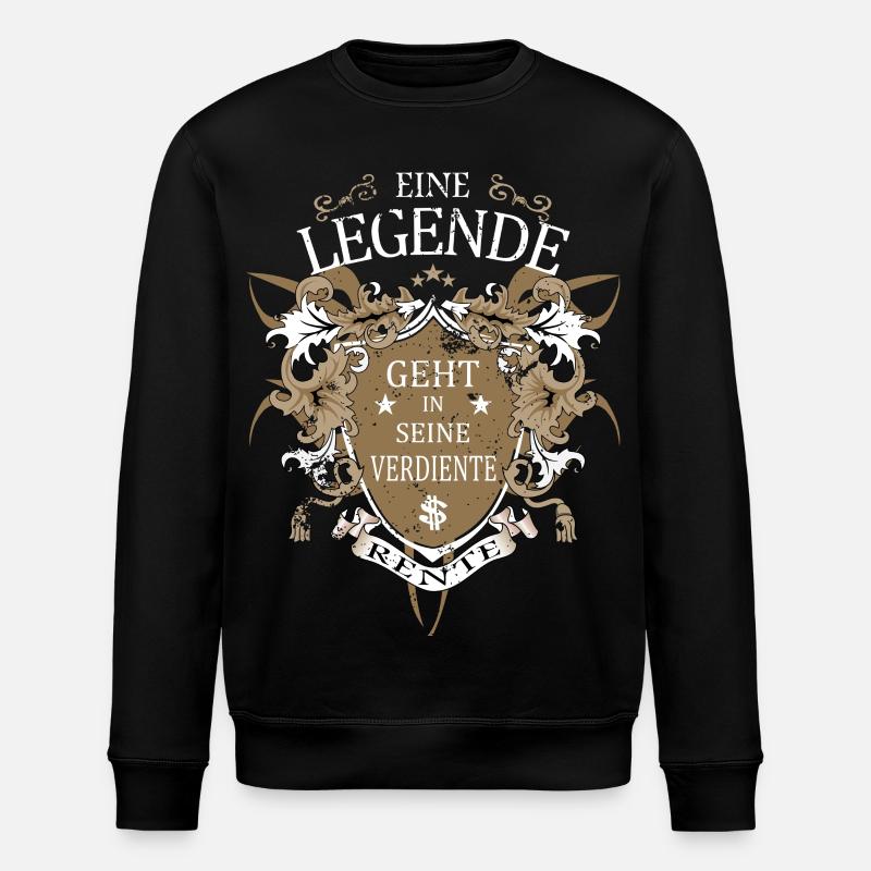 A legend retires - Stanley/Stella ROLLER Unisex Organic Sweatshirt - black