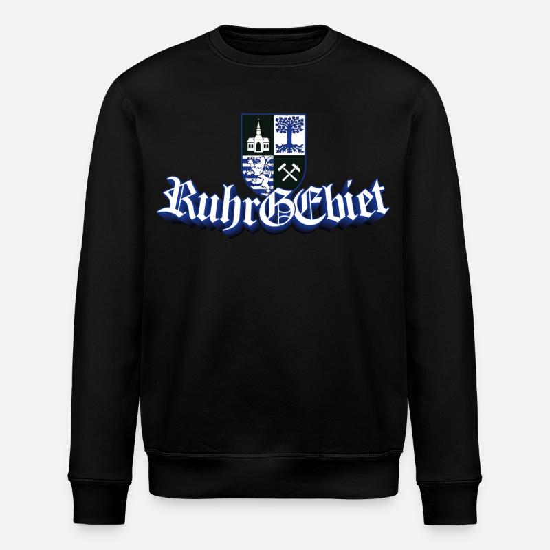 Ruhrgebiet Gelsenkirchen GE - Stanley/Stella Unisex Bio-Sweatshirt ROLLER - Schwarz
